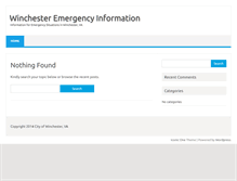 Tablet Screenshot of emergency.winchesterva.gov